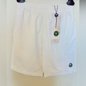 Official Wimbledon Exclusive Kids Core Performance Shorts - White